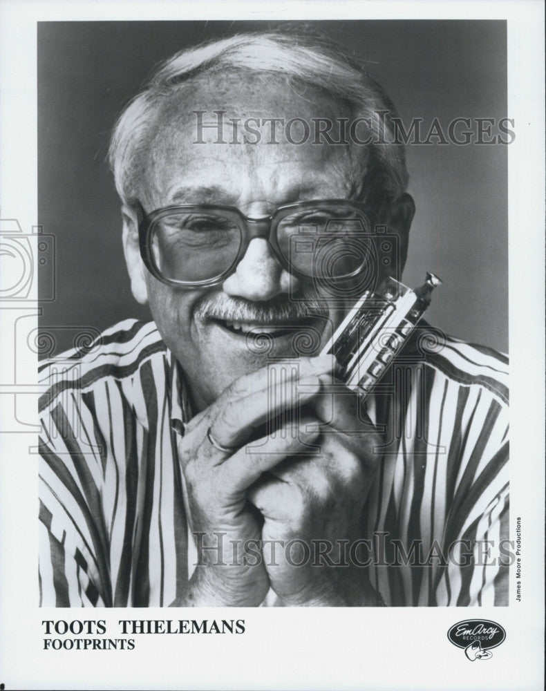 Press Photo Toot Thielemans  Belgian jazz musician,know for  Harmonic and Guitar - Historic Images