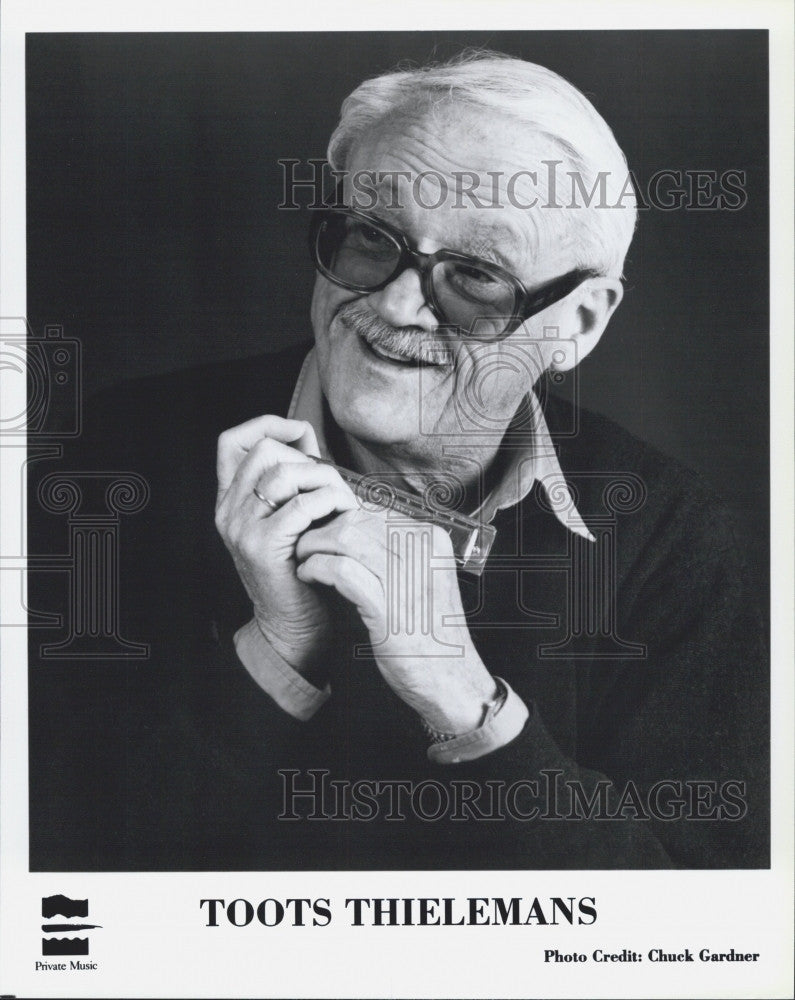 Press Photo Toots Thielemans, Belgian jazz musician known for guitar &amp; harmonica - Historic Images