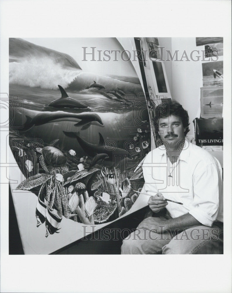 Press Photo Mr Wyland, environmentalist/ artist/ naturalist - Historic Images