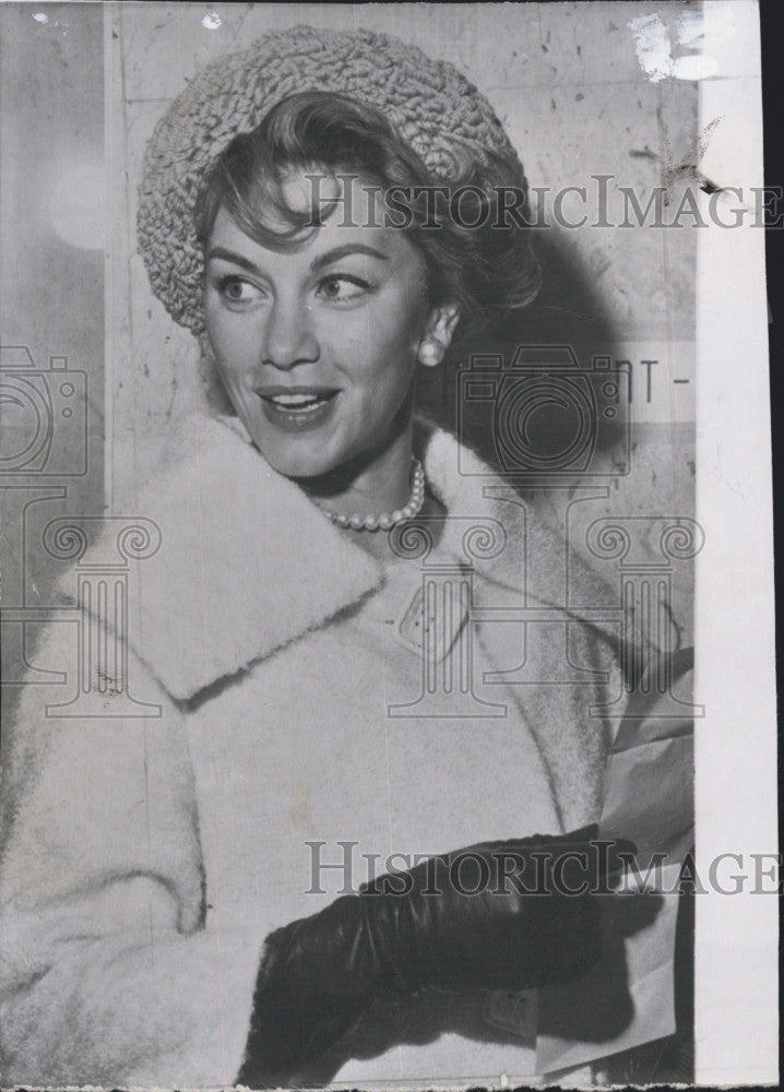 1959 Press Photo Actress Linda Christian Appears In Court - Historic Images