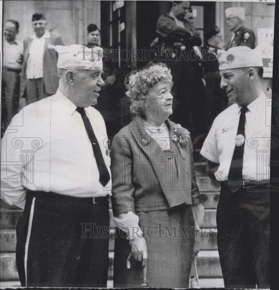 1959 Press Photo George T Campbell, George  Walker, Edith Rogers at Am. Legion - Historic Images