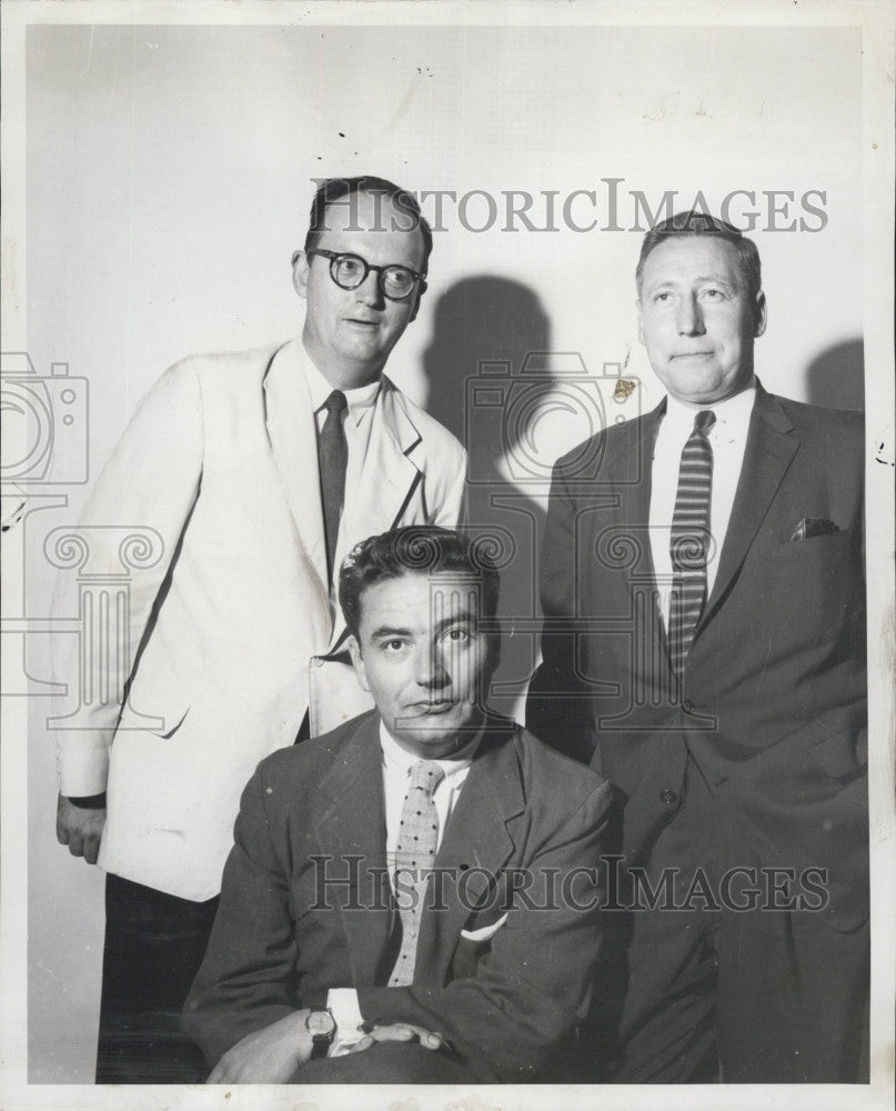 1956 Press Photo Boston Art Director Club Members Mark Kelley, George Campbell - Historic Images