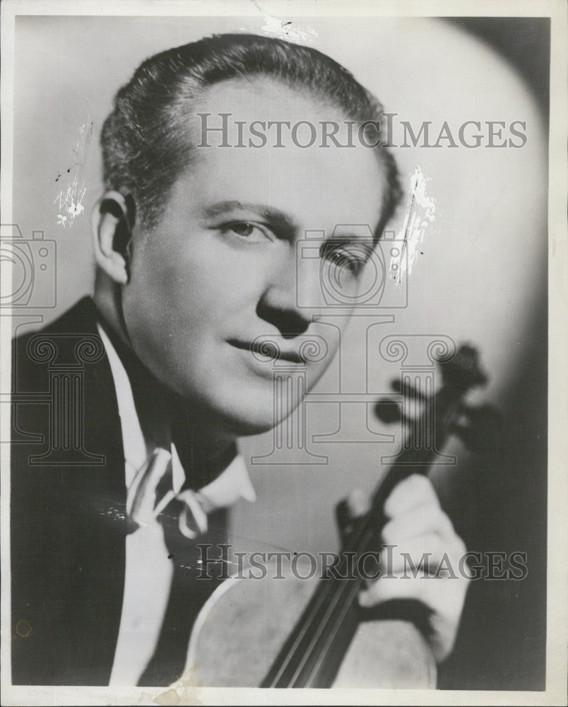 1947 Press Photo Violinist,  Janus Callahan to perform - Historic Images