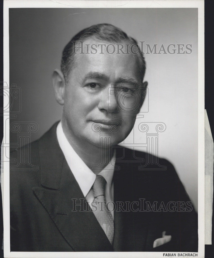 1955 Press Photo George Fink President Massachusetts Dental Society - Historic Images