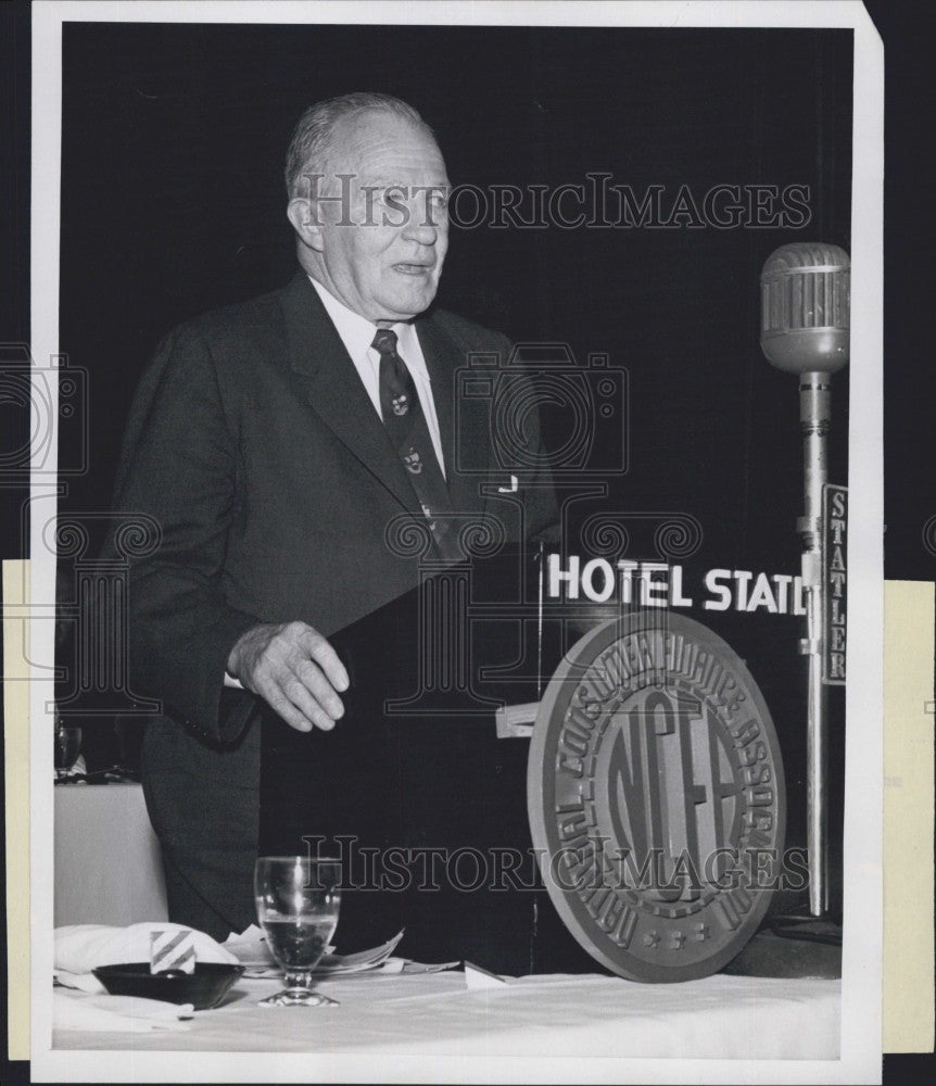 1955 Press Photo A. Boyd Campbell, President U.S. Chamber Commerce - Historic Images