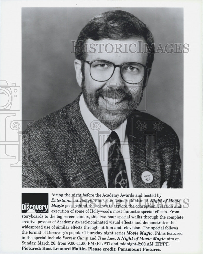 Press Photo Leonard Maltin &quot;A Night of Movie Magic&quot; - Historic Images