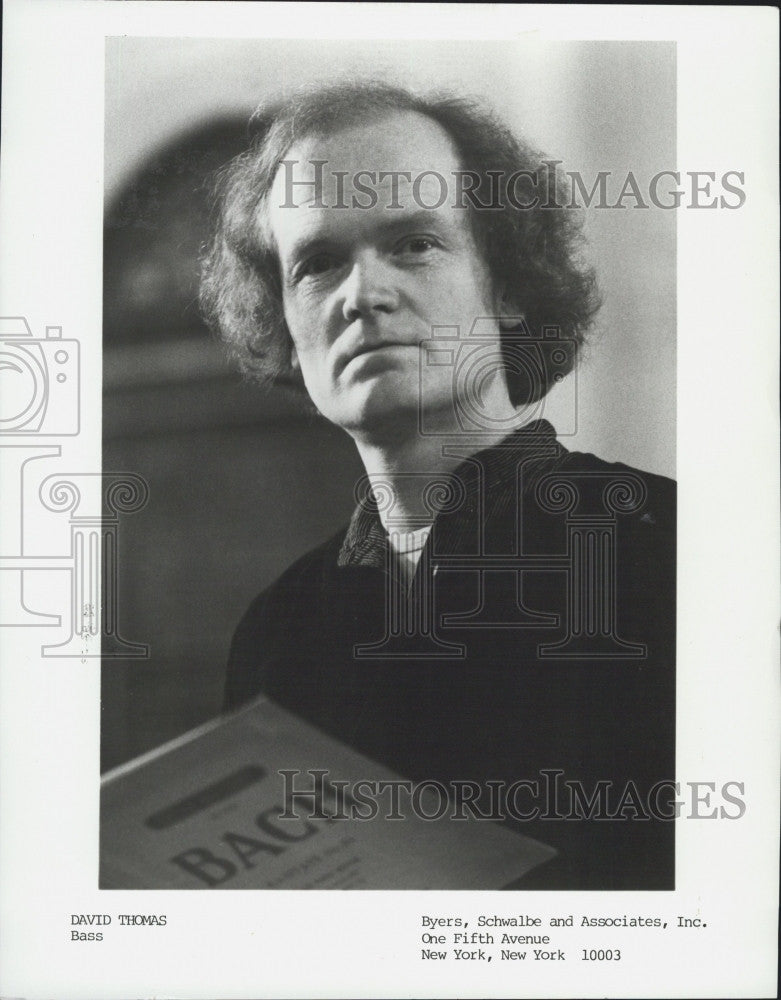 Press Photo Bass player, David Thomas to perform - Historic Images