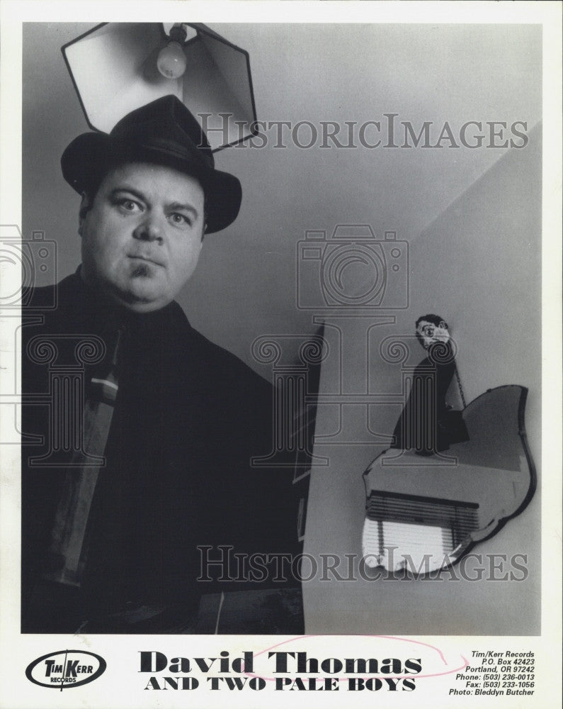 1997 Press Photo Musician David Thomas and Two Pale Boys - Historic Images