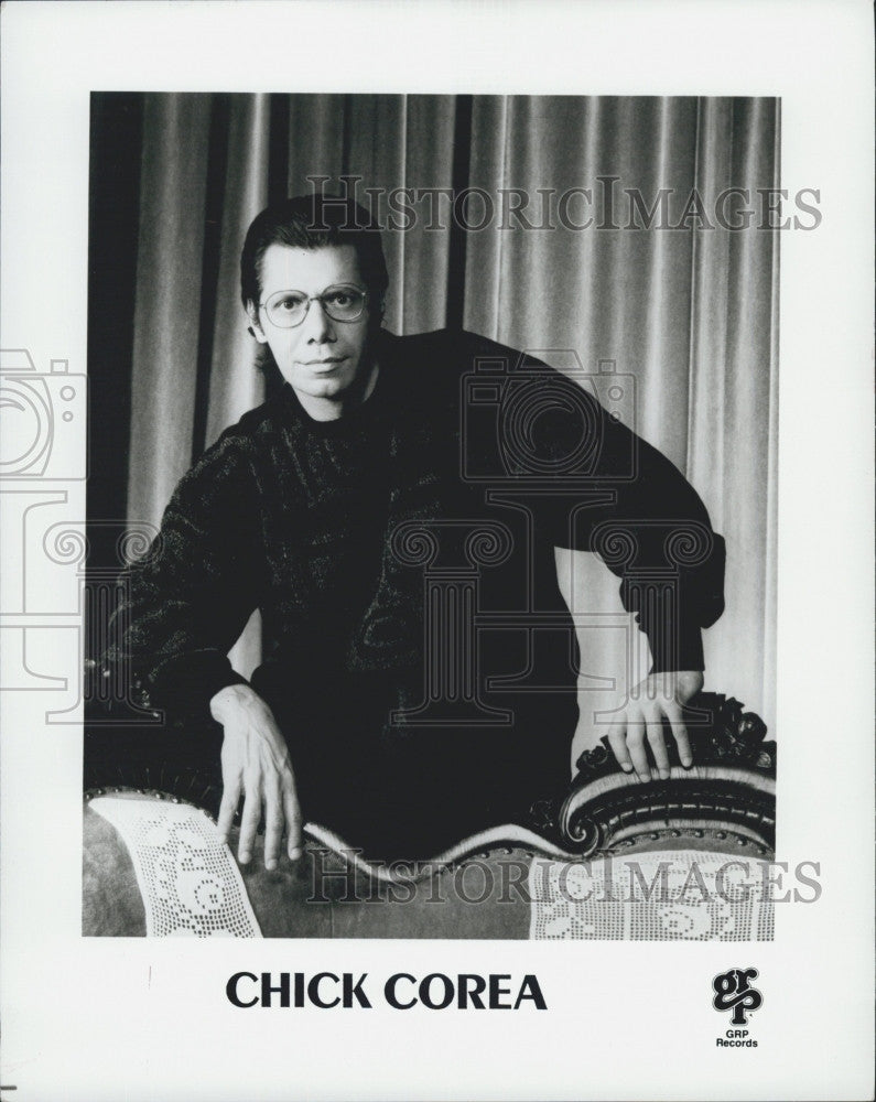 Press Photo American Jazz Pianist, Keyboardist And Composer Chick Corea - Historic Images