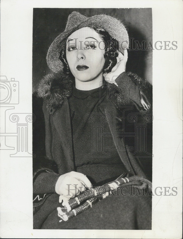 1937 Press Photo Lolita Cordova Van Wyck in NY - Historic Images