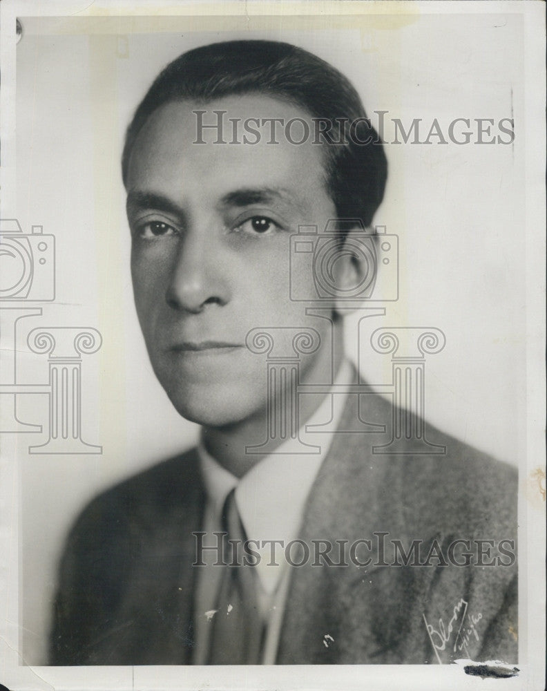 1933 Press Photo Actor Pedro de Cordoba - Historic Images