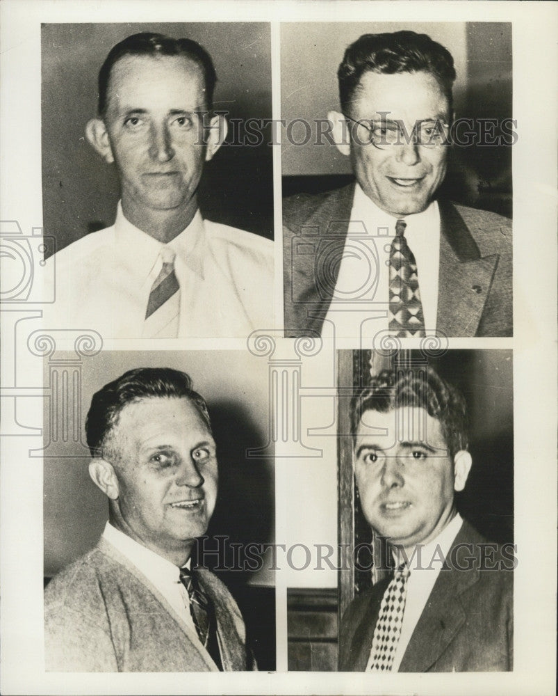 1938 Press Photo Philadelphia Pa. Prison guards,E Corkery,F Young,E Watson,Lipo - Historic Images