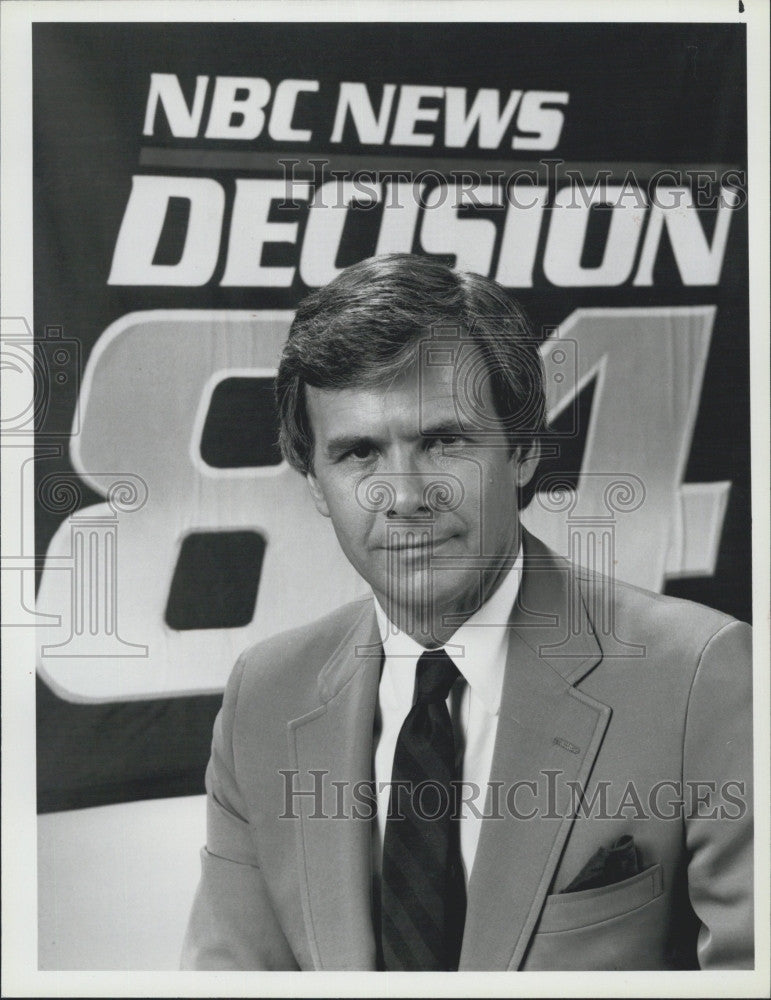 1984 Press Photo Anchorman, Tom Brokaw  on NBC - Historic Images