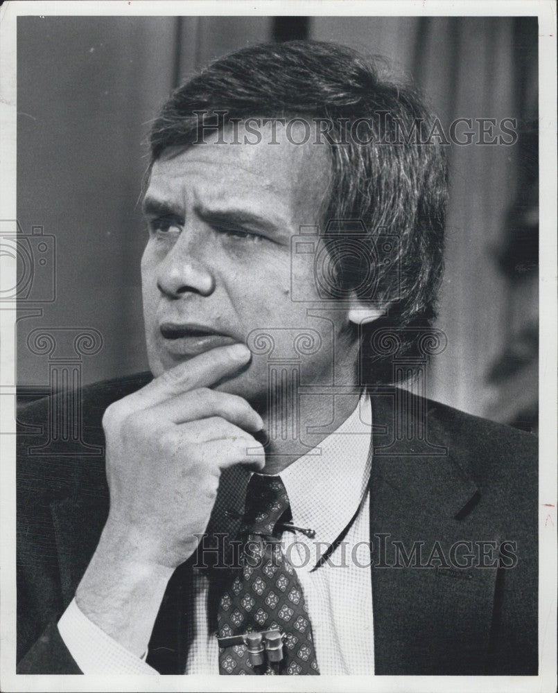 1980 Press Photo Journalist Tom Brokaw - Historic Images