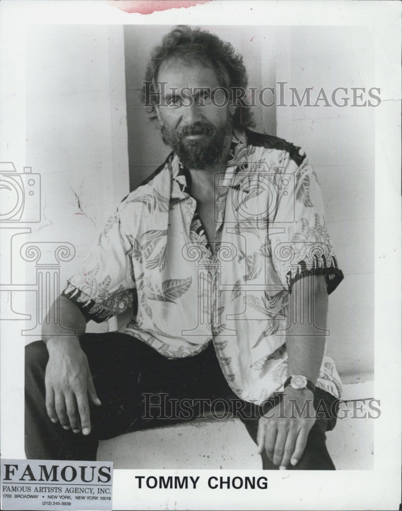 Press Photo Tommy Chong, Comedian, Actor, Director and Musician - Historic Images