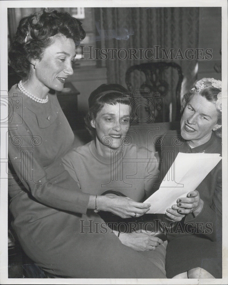 1959 Press Photo Mrs Frank Christian,Mrs HE Dickson &amp; Mrs HD Ashe - Historic Images