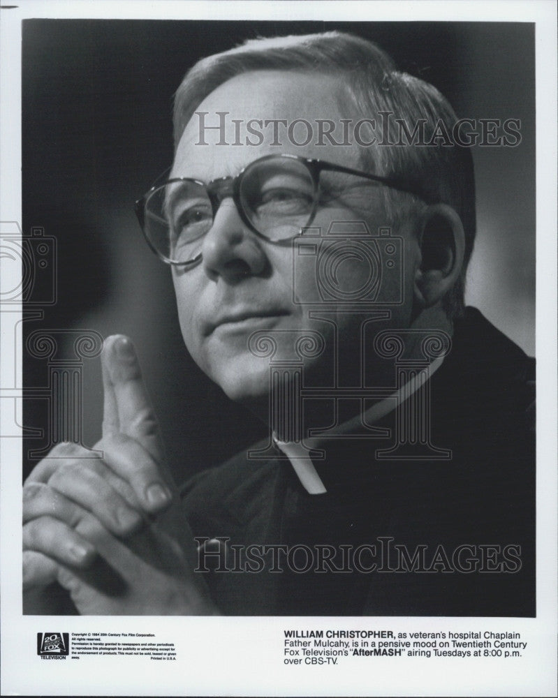 1994 Press Photo William Christopher &quot;AfterMASH&quot; - Historic Images