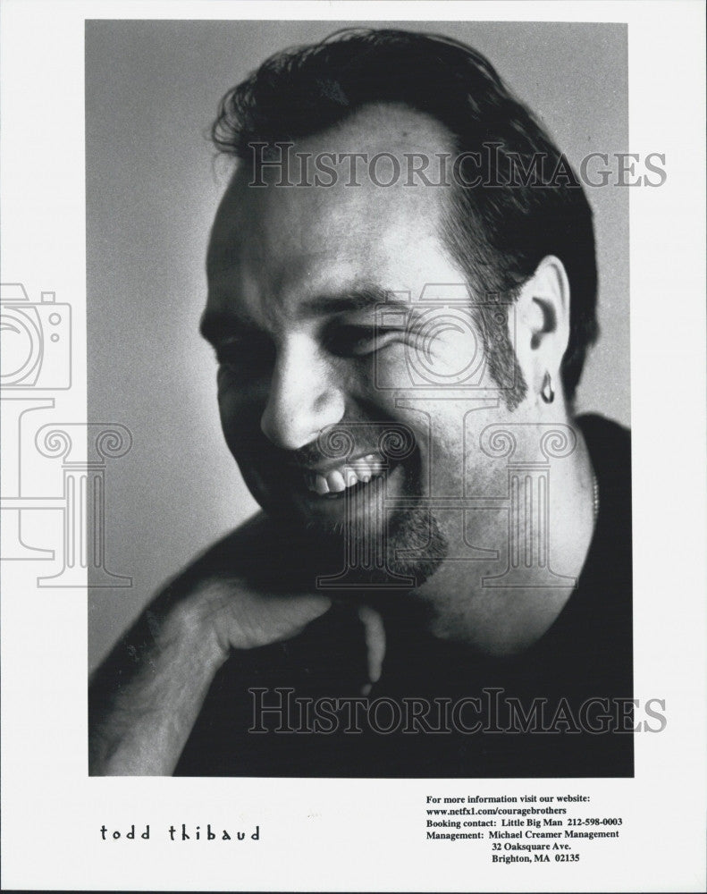 Press Photo Singer, Songwriter Todd Thibaud - Historic Images