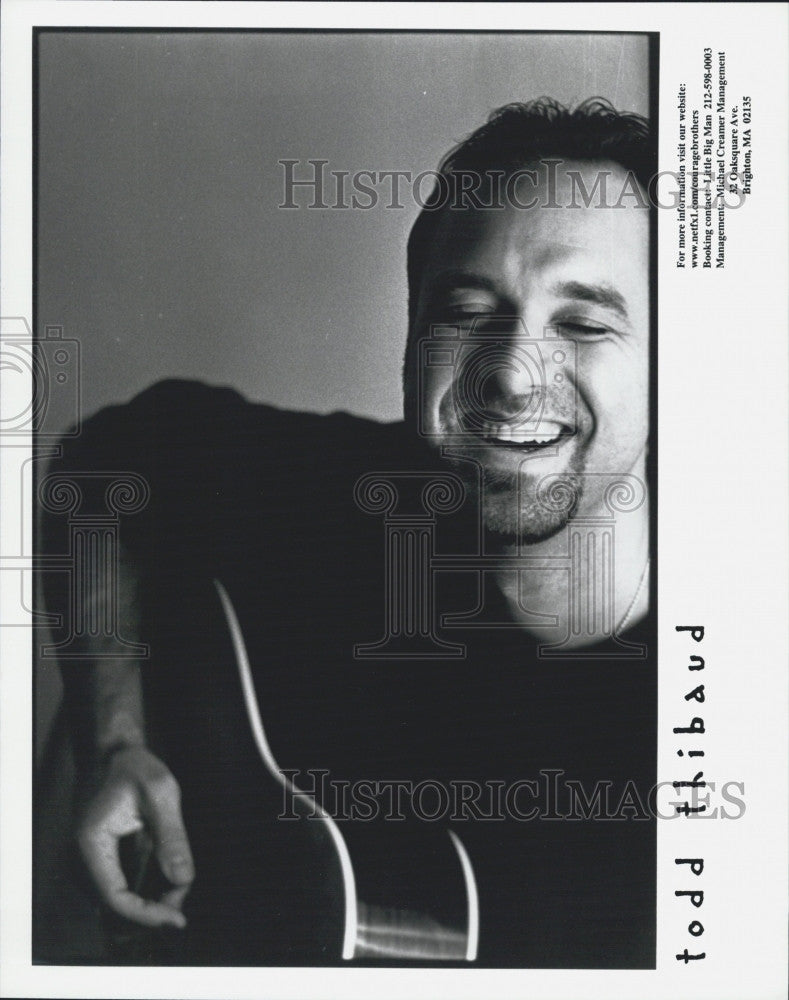 Press Photo Singer, Songwriter Todd Thibaud - Historic Images