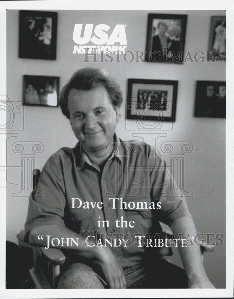 Press Photo Dave Thomas &quot;The John Candy Tribute&quot; - Historic Images