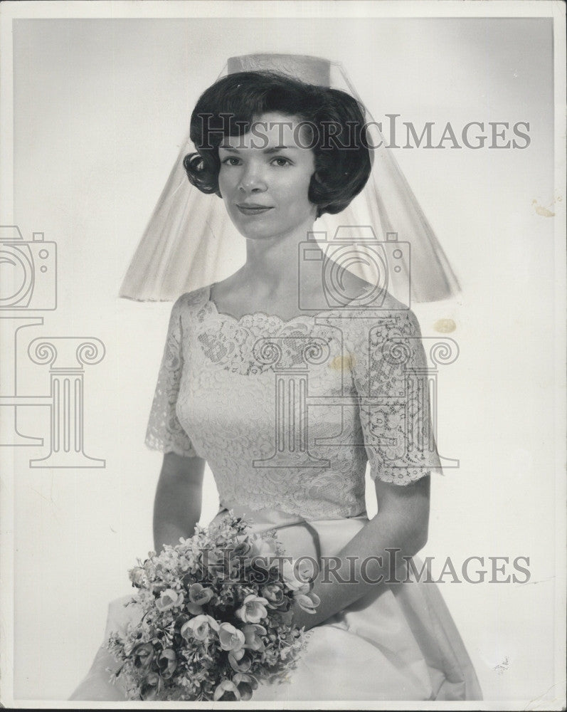 1964 Press Photo  Wedding of Hope Tomasini Cahill to Robert Paul Christmann - Historic Images