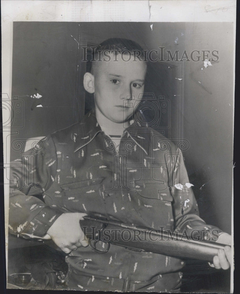 1956 Press Photo John Harrington, Jr. at 11-years-old - Historic Images