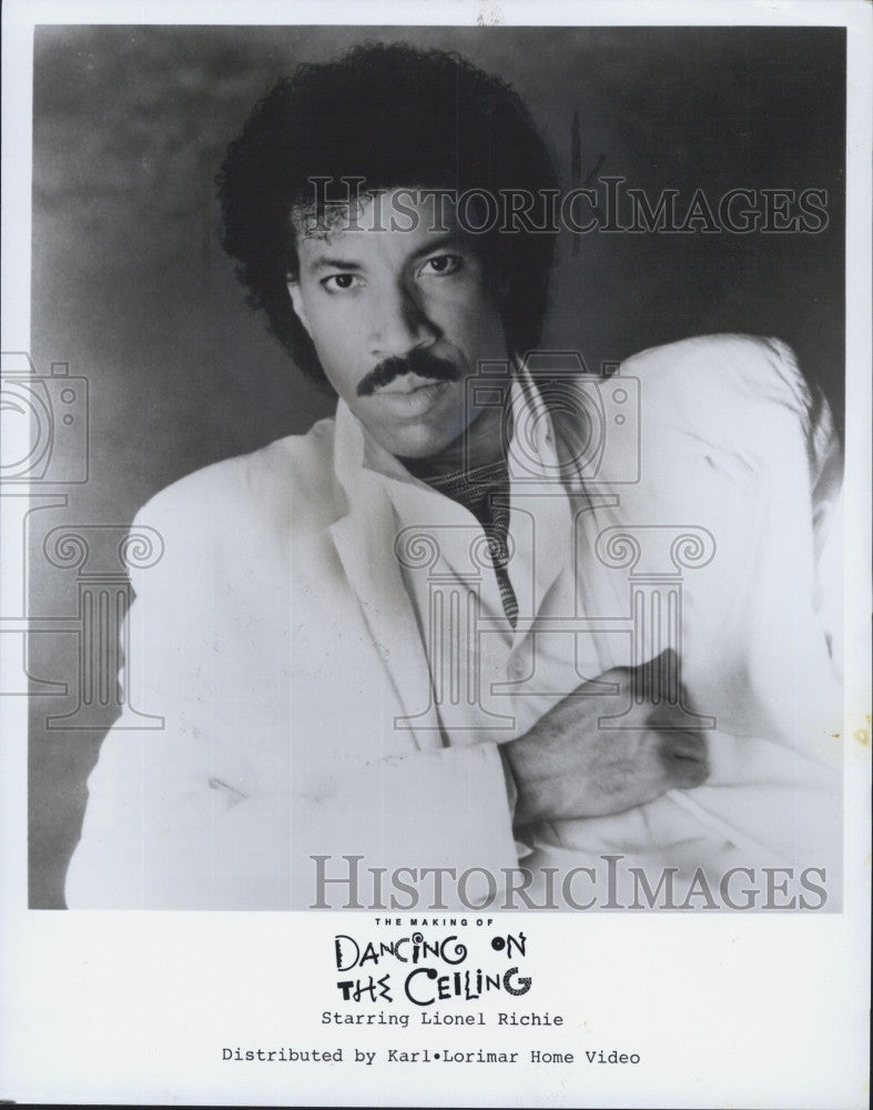 Press Photo Lionel Richie &quot;The Making of Dancing on the Ceiling&quot; - Historic Images
