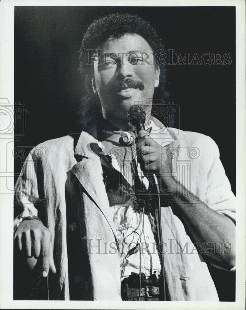 1985 Press Photo Sunny Joe White, KISS Disc Jockey - Historic Images