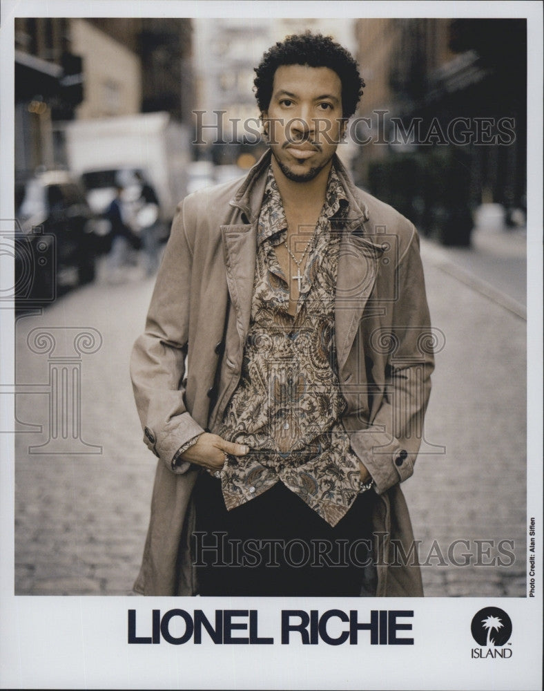 Press Photo Singer Lionel Richie - Historic Images