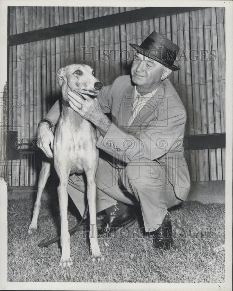 1960 Press Photo Lee Sparks &amp; his dog - Historic Images