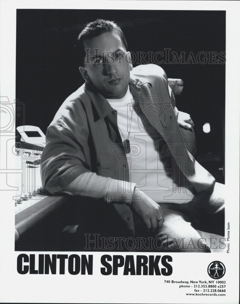 Press Photo Recording Artist Clinton Sparks - Historic Images