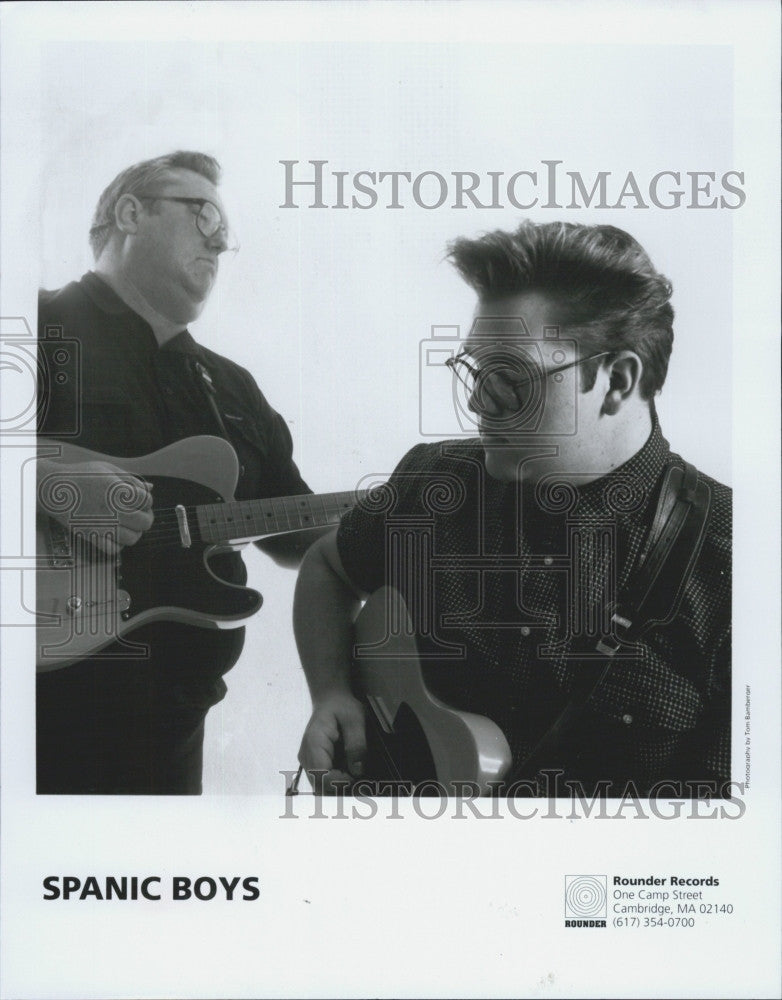 1990 Press Photo father and son rock and roll duo, the Spanic Boys - Historic Images