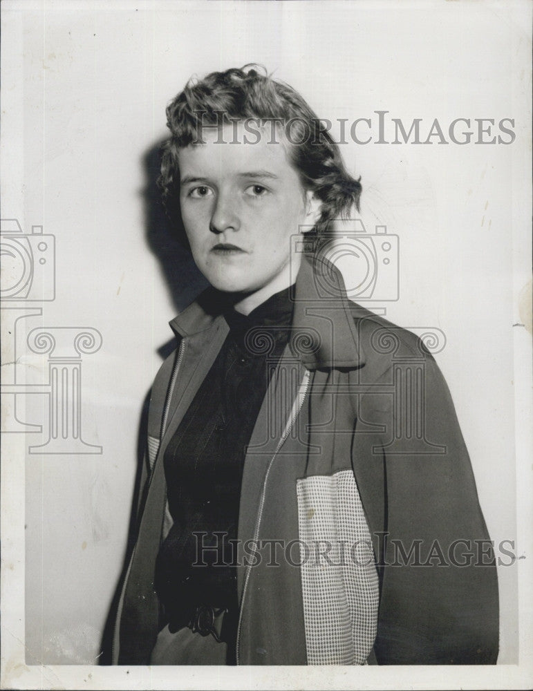 1954 Press Photo Susan Spalthoff expected to be called as witness on Hines Case - Historic Images