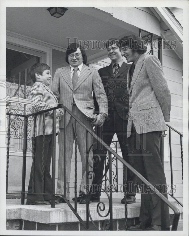 1973 Press Photo Eddie Mancini, Poster Child for the  Muscular Dystrophy Assoc. - Historic Images