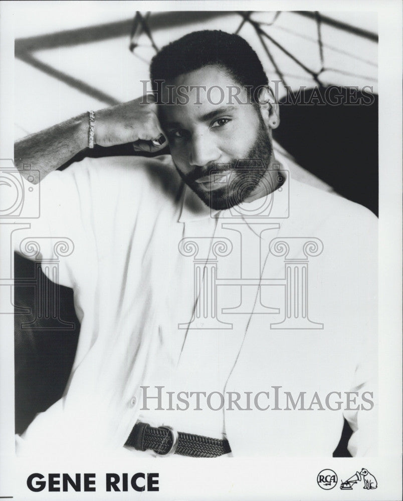 Press Photo RCA Records Singer Gene Rice - Historic Images