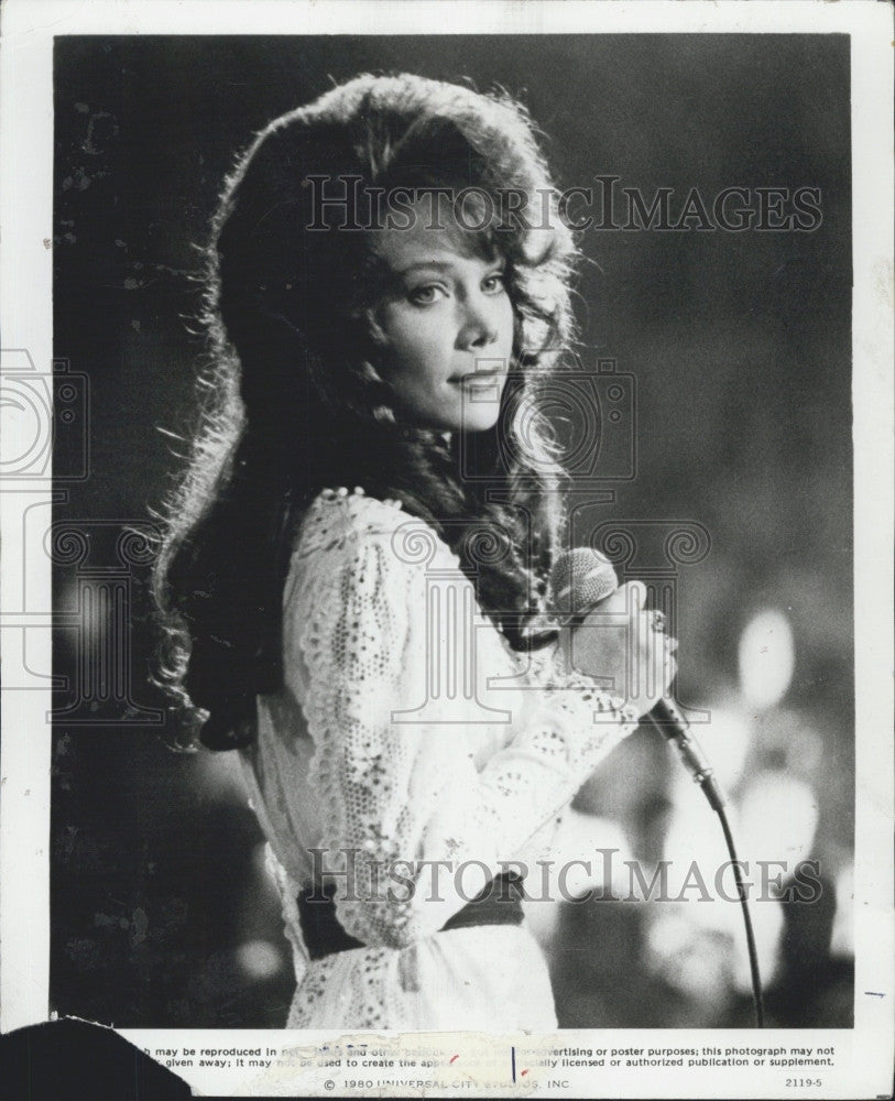 1980 Press Photo Actress Sissy Spacek Stars in Movie Coal Miner&#39;s Daughter - Historic Images