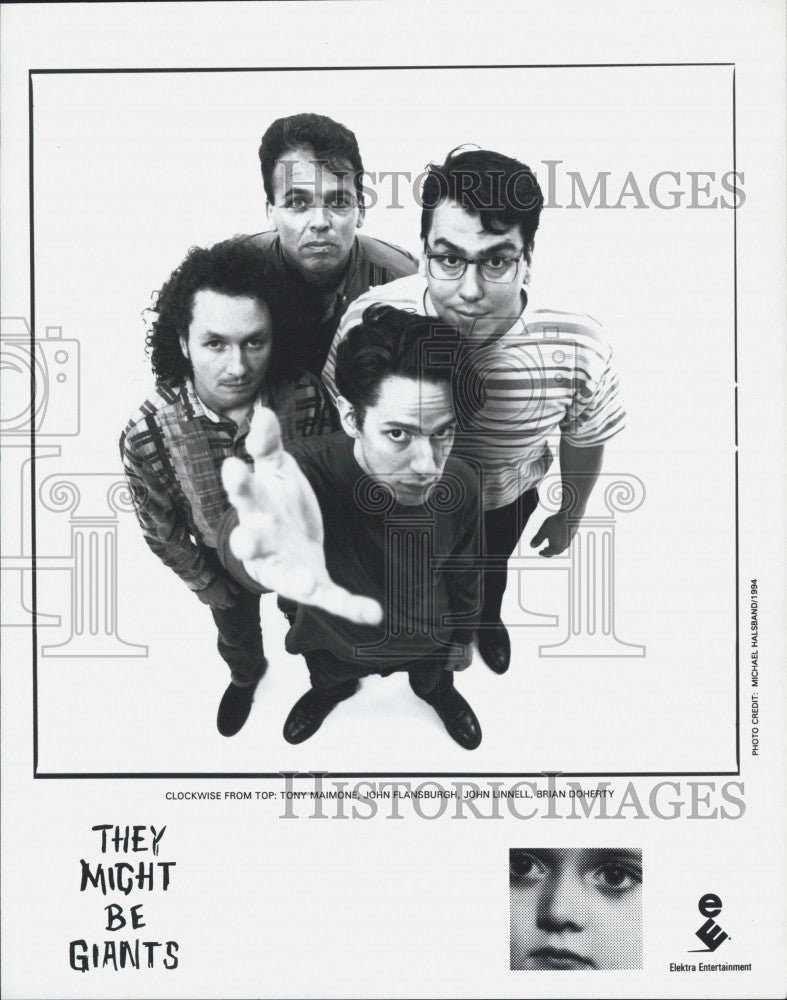 Press Photo They Might Be Giants: J. Flansburgh, J. Linnell, B. Doherty, Maimone - Historic Images
