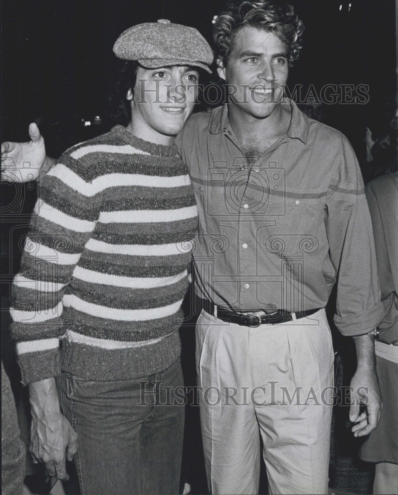 1983 Press Photo TV Show &quot;Happy Days&quot; Scott Baio Ted McGuinley - Historic Images