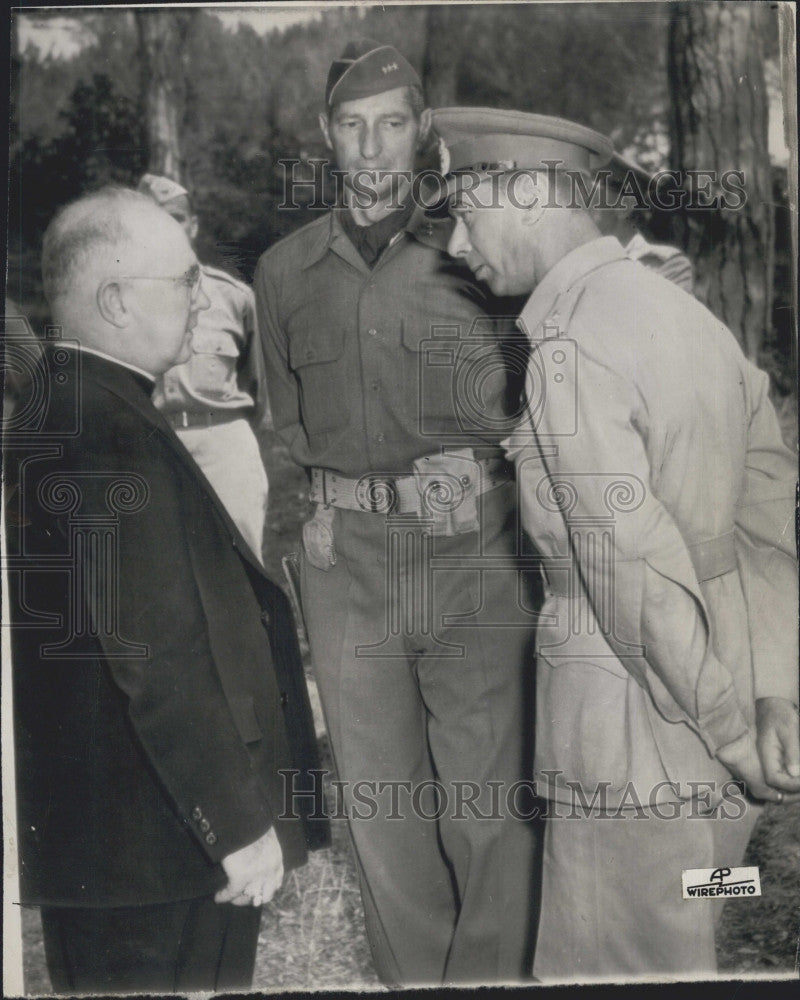 1944 Press Photo Archbishop Francis J. Spellman, King George VI - Historic Images