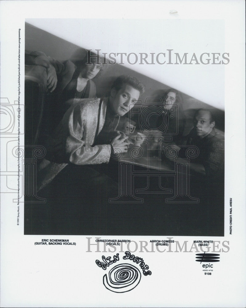 1992 Press Photo Chris Barron, Aaron Comess, Mark White of Spin Doctors - Historic Images