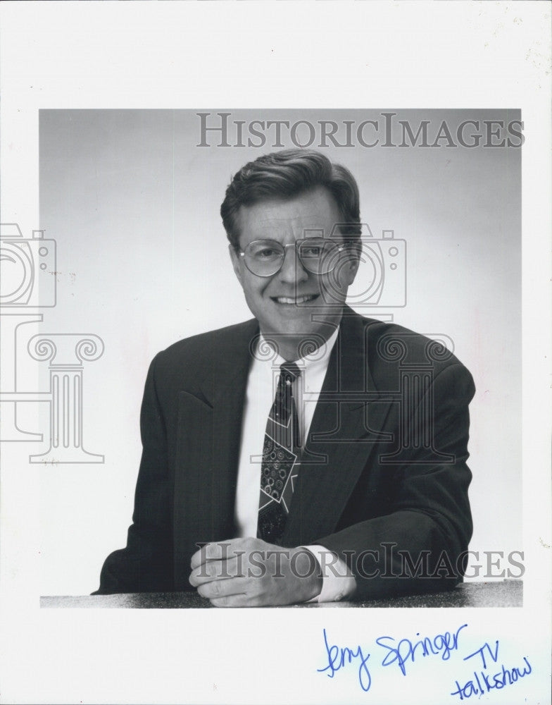 1993 Press Photo Television Talkshow Host Jerry Springer - Historic Images