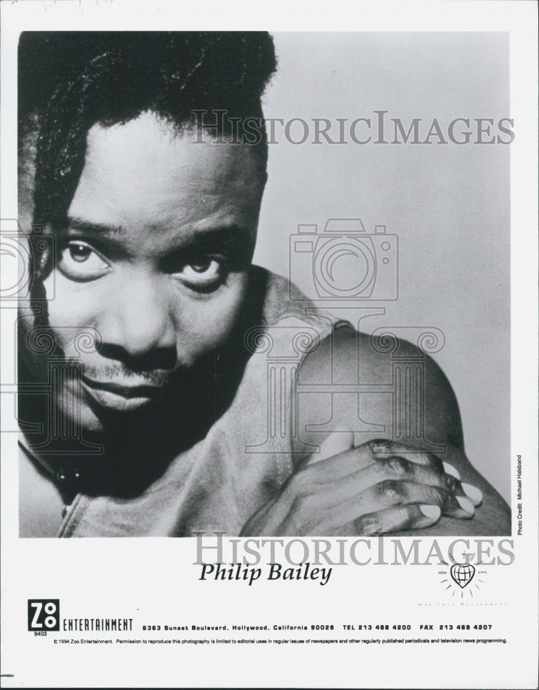 1994 Press Photo Zoo Entertainment&#39;s Philip Bailey - Historic Images