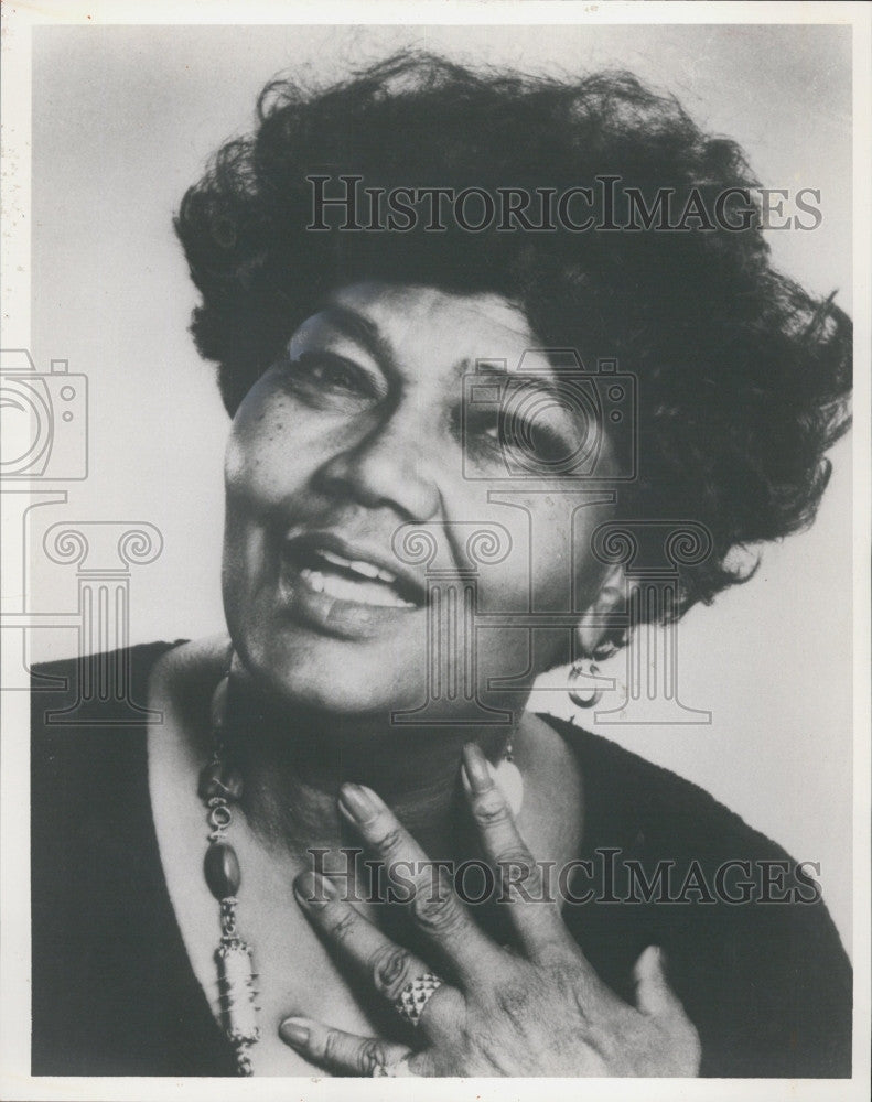 1965 Press Photo Pearl Bailey, American singer and Broadway  star. - Historic Images