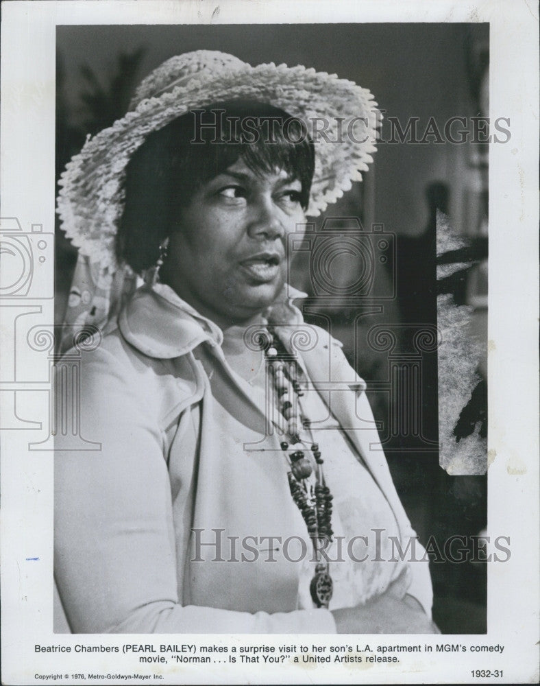 1978 Press Photo Pearl Bailey as Beatrice Chambers in