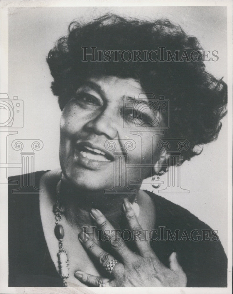 Press Photo Pearl Bailey, American Singer/Actress and Broadway star. - Historic Images