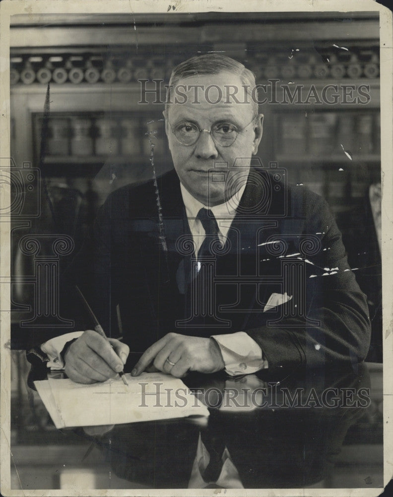 1932 Press Photo mayor Malcolm Nichols of Boston. - Historic Images