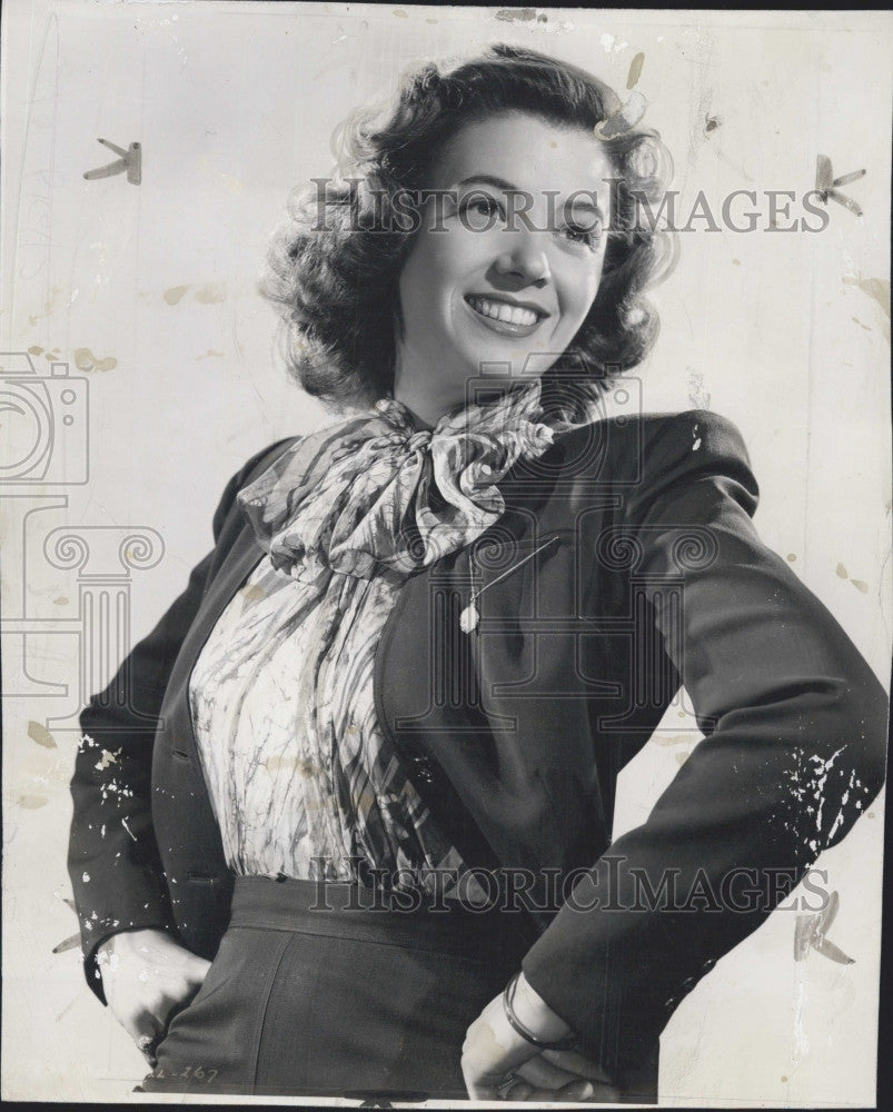 1955 Press Photo Jeff Donnell,  American film and television actress. - Historic Images