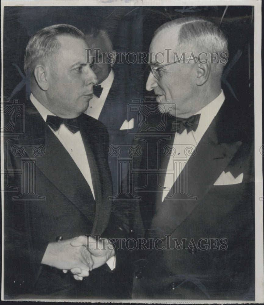 1947 Press Photo President Truman, new Postmaster General Jesse M. Donaldson - Historic Images