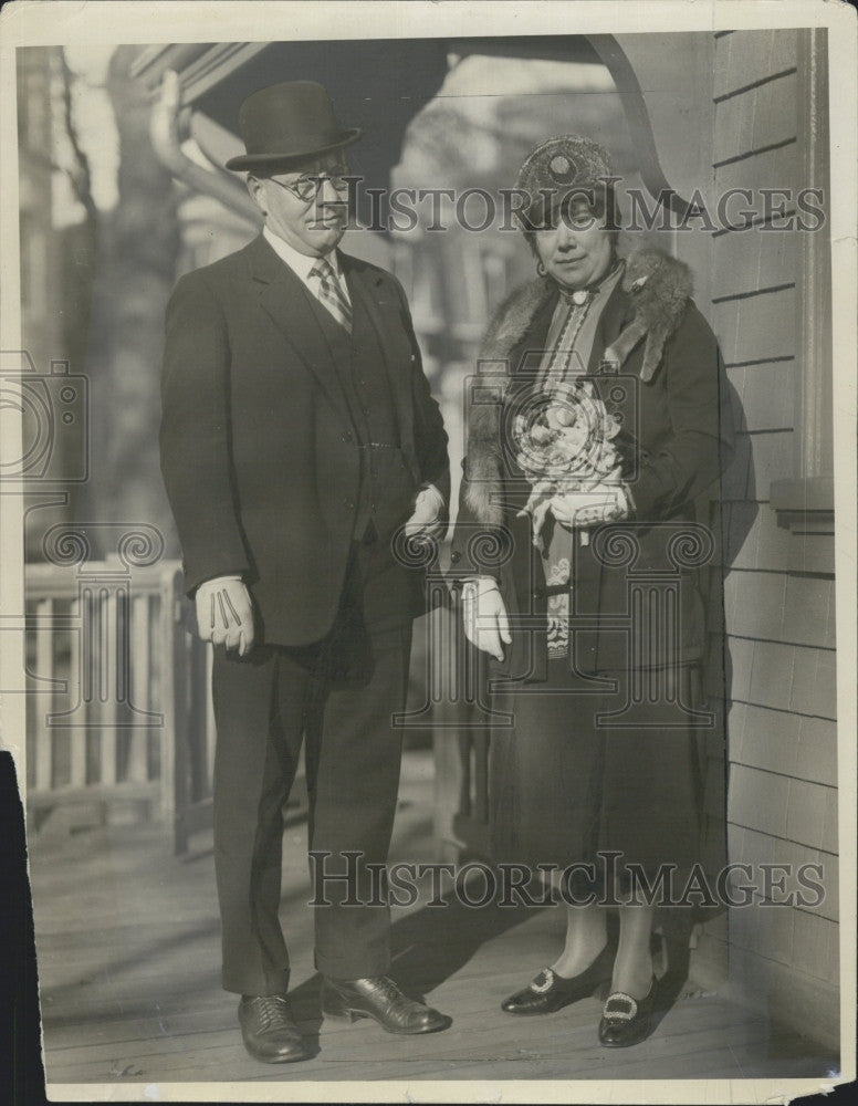 1926 Press Photo Mayor Malcolm Nichols and Carrie Williams - Historic Images