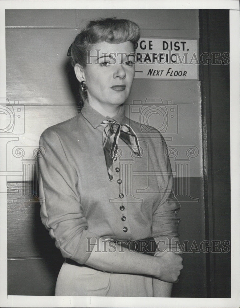 1955 Press Photo Singer Dorothy Reid Last Person to See Jack Nelson Alive - Historic Images